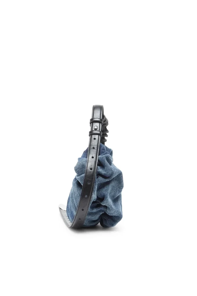 grab-d hobo s Grab-D-Small geantă hobo strânsă din denim tratat grab-d hobo s Grab-D-Small geantă hobo strânsă din denim tratat