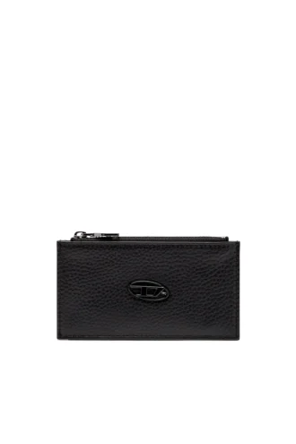 hissu evo card holder iii Portcard plat din piele granulată