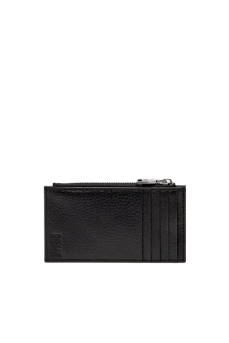 hissu evo card holder iii Portcard plat din piele granulată
