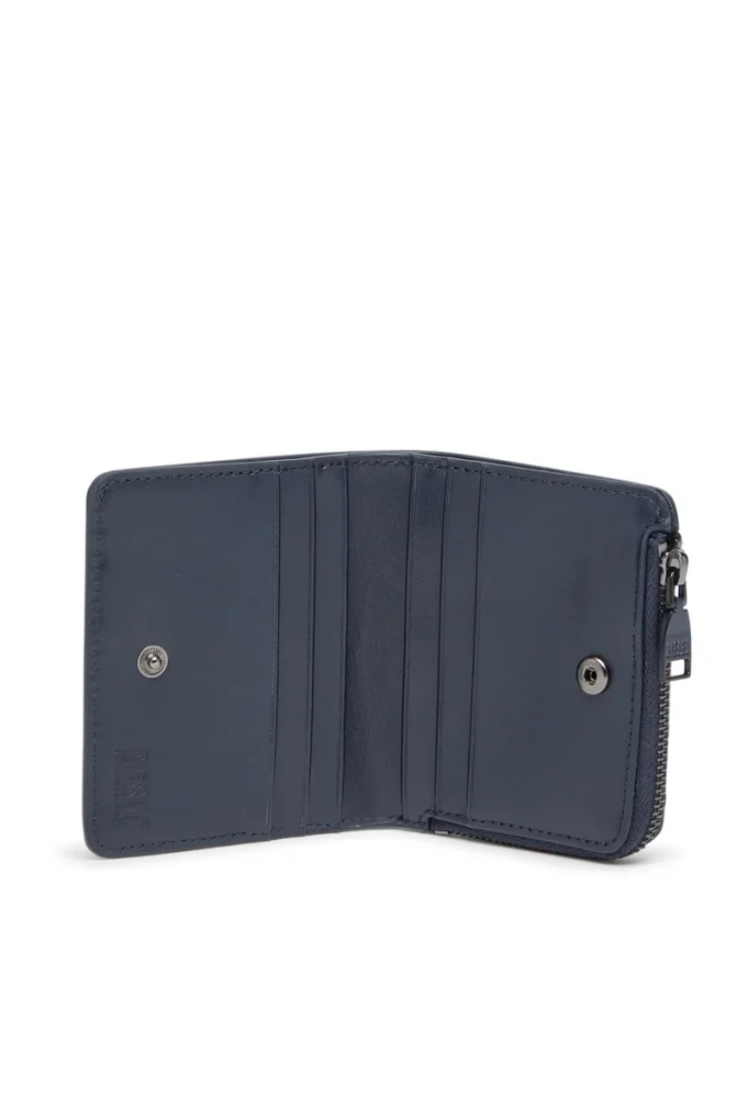 holi -d bi fold zip l Portcard din piele cu fermoar