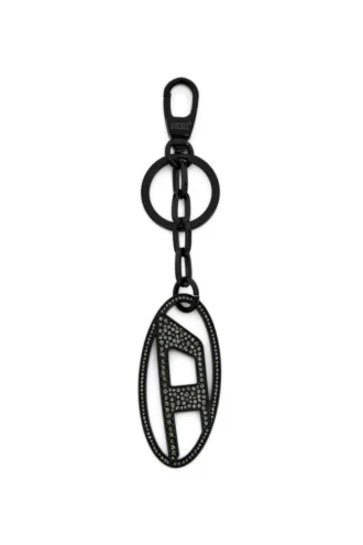holy-c Metal Oval D breloc cu cristale
