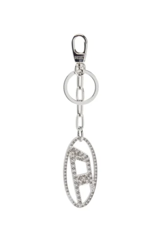 holy-c Metal Oval D breloc cu cristale