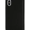 Husă Diesel 2-în-1 pentru iPhone XS și iPhone X Husă din piele neagră cu logo imprimat și în relief, iPhone XS și X
