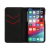 Husă Diesel 2-în-1 pentru iPhone XS și iPhone X Husă din piele neagră cu logo imprimat și în relief, iPhone XS și X