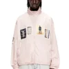 j-claus-a-gsbr Jachetă windbreaker cu patch-uri grafice j-claus-a-gsbr Jachetă windbreaker cu patch-uri grafice