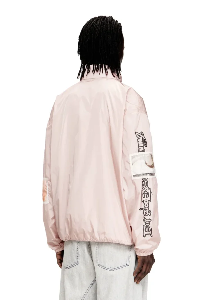 j-claus-a-gsbr Jachetă windbreaker cu patch-uri grafice j-claus-a-gsbr Jachetă windbreaker cu patch-uri grafice