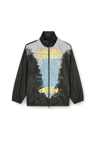 j-erik Jachetă din tricou tehnic cu imprimeu cu versuri