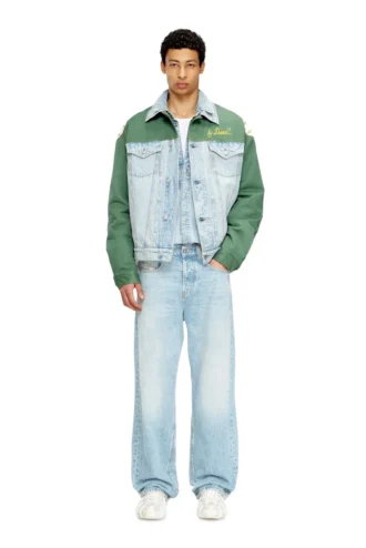j-giant-20th Jachetă din denim cu inserție din bumbac