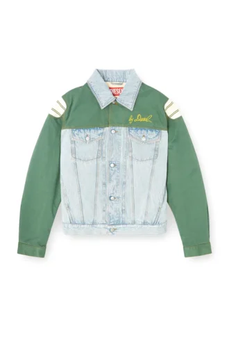j-giant-20th Jachetă din denim cu inserție din bumbac