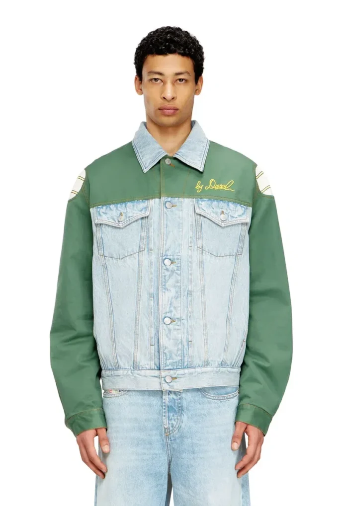 j-giant-20th Jachetă din denim cu inserție din bumbac j-giant-20th Jachetă din denim cu inserție din bumbac