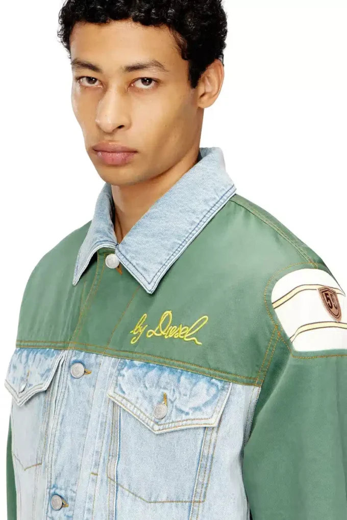 j-giant-20th Jachetă din denim cu inserție din bumbac j-giant-20th Jachetă din denim cu inserție din bumbac