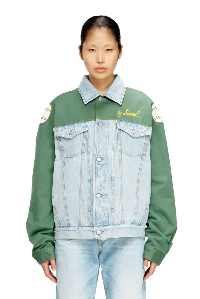 j-giant-20th Jachetă din denim cu inserție din bumbac j-giant-20th Jachetă din denim cu inserție din bumbac