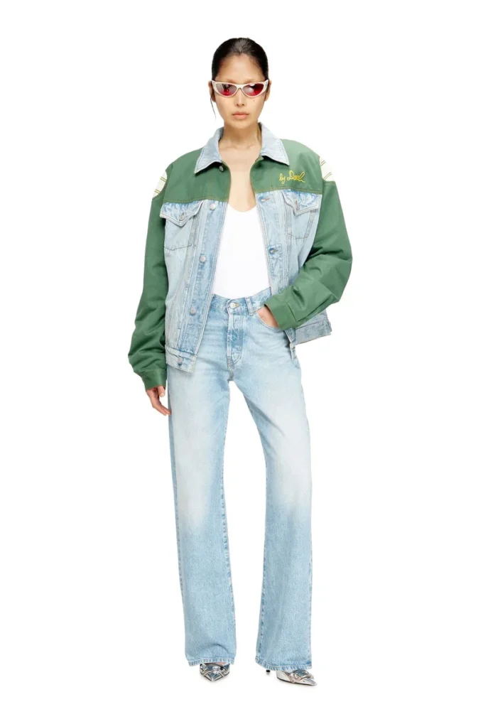 j-giant-20th Jachetă din denim cu inserție din bumbac j-giant-20th Jachetă din denim cu inserție din bumbac