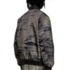 j-kepes-dlbz Jachetă bomber căptușită din satin imprimat j-kepes-dlbz Jachetă bomber căptușită din satin imprimat