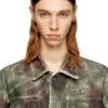 j-thug-jkt Jachetă trucker din pânză camuflaj șifonată