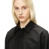 j-ting-fem-r2 Jachetă scurtă din țesătură croită și nailon