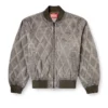 j-type-treat Jachetă bomber căptușită, matlasată în model argyle j-type-treat Jachetă bomber căptușită, matlasată în model argyle