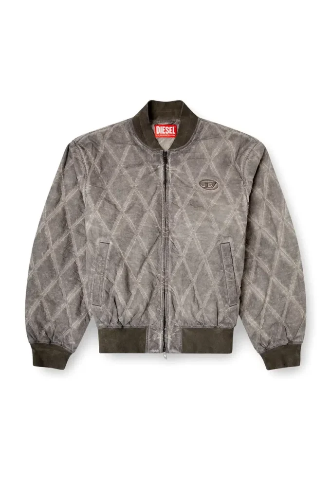j-type-treat Jachetă bomber căptușită, matlasată în model argyle j-type-treat Jachetă bomber căptușită, matlasată în model argyle