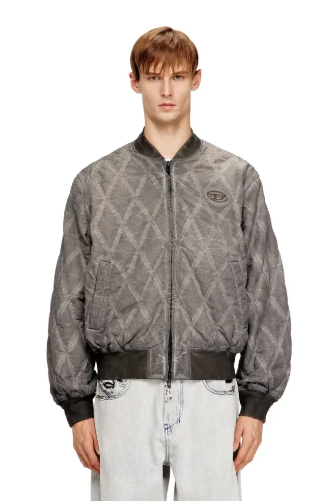 j-type-treat Jachetă bomber căptușită, matlasată în model argyle j-type-treat Jachetă bomber căptușită, matlasată în model argyle