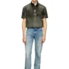 j-valois Jachetă cu mâneci scurte din nailon cu efect denim j-valois Jachetă cu mâneci scurte din nailon cu efect denim