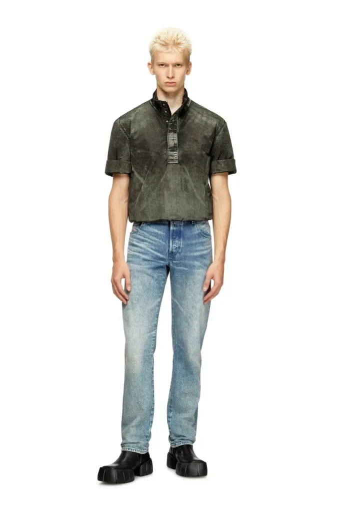 j-valois Jachetă cu mâneci scurte din nailon cu efect denim j-valois Jachetă cu mâneci scurte din nailon cu efect denim