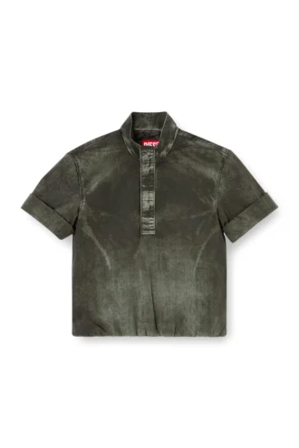 j-valois Jachetă cu mâneci scurte din nailon cu efect denim
