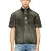 j-valois Jachetă cu mâneci scurte din nailon cu efect denim j-valois Jachetă cu mâneci scurte din nailon cu efect denim
