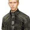 j-valois Jachetă cu mâneci scurte din nailon cu efect denim j-valois Jachetă cu mâneci scurte din nailon cu efect denim