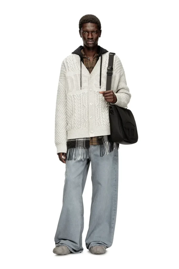 k-antoine Cardigan tricotat cu logo Diesel k-antoine Cardigan tricotat cu logo Diesel