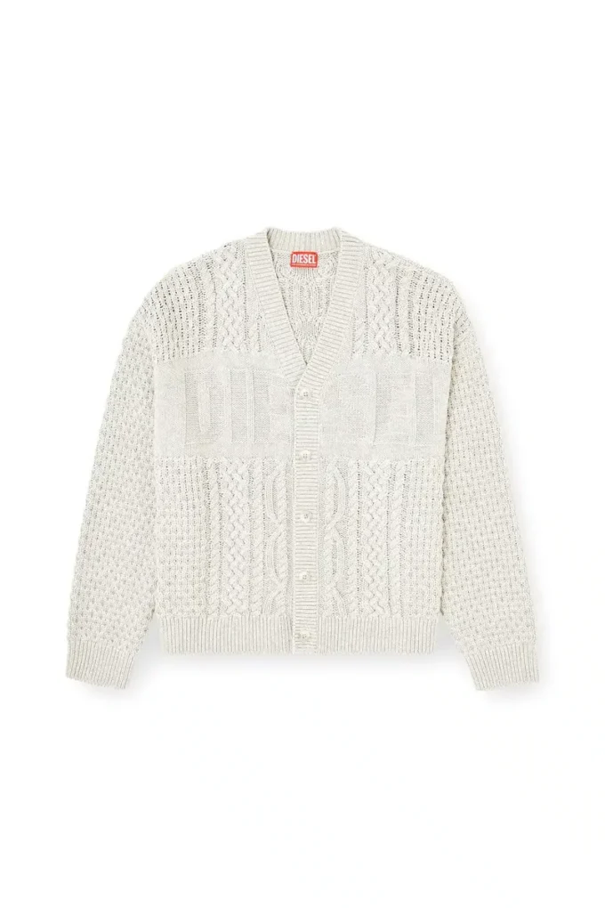 k-antoine Cardigan tricotat cu logo Diesel k-antoine Cardigan tricotat cu logo Diesel
