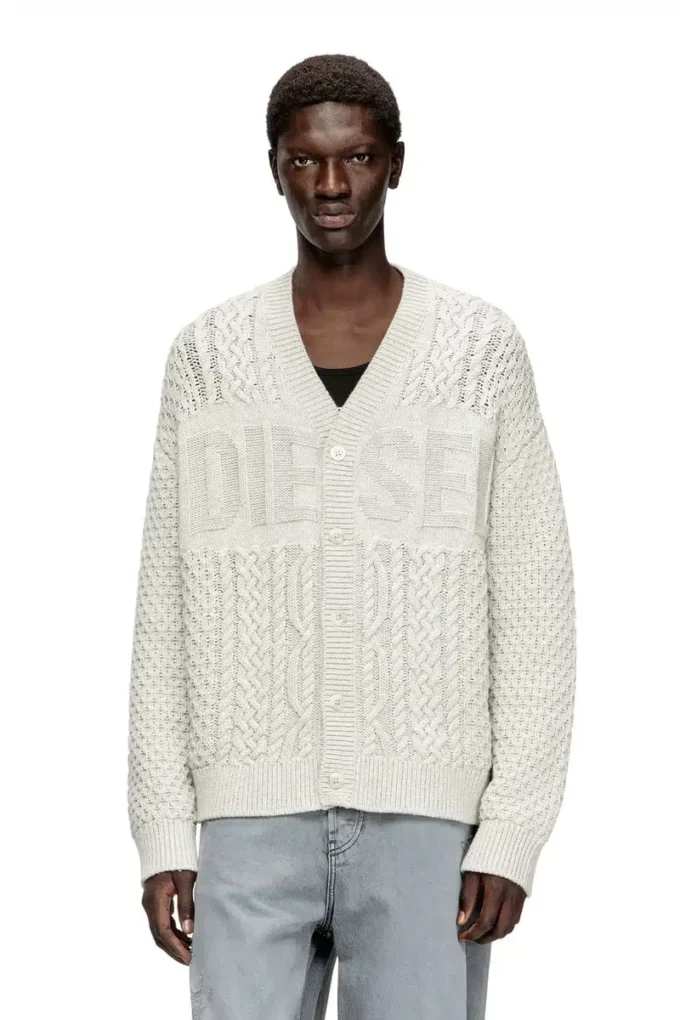 k-antoine Cardigan tricotat cu logo Diesel k-antoine Cardigan tricotat cu logo Diesel