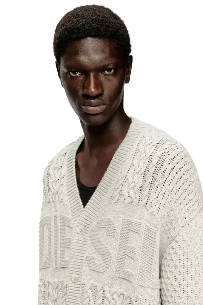 k-antoine Cardigan tricotat cu logo Diesel k-antoine Cardigan tricotat cu logo Diesel