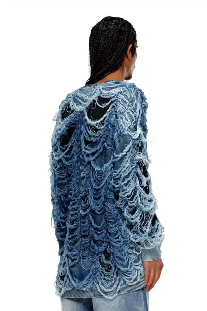 k-boboli Cardigan cu guler în V, indigo, efect distrus k-boboli Cardigan cu guler în V, indigo, efect distrus