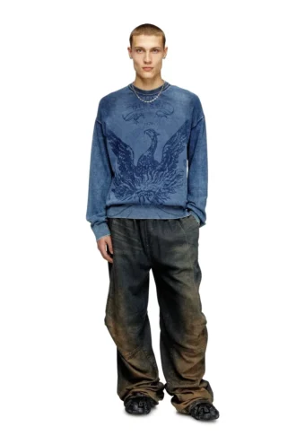 k-fenicol Pulover indigo cu logo Phoenix