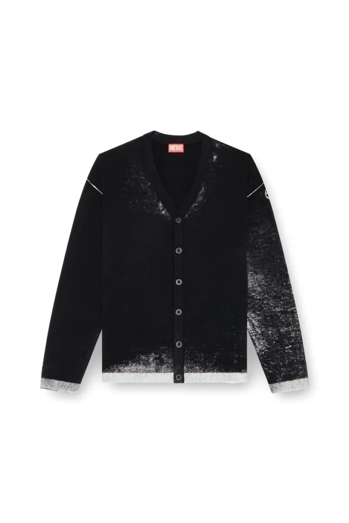 k-larence-cardigan-b Cardigan din bumbac cu imprimeu inversat