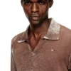 k-lawrence Pulover polo cu imprimeu inversat decolorat k-lawrence Pulover polo cu imprimeu inversat decolorat