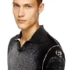 k-lorenzo Pulover polo cu imprimeu inversat k-lorenzo Pulover polo cu imprimeu inversat