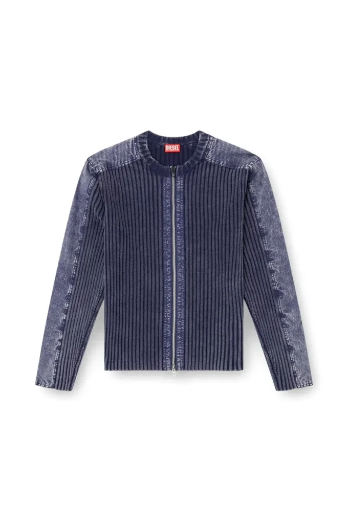 k-matty Cardigan cu fermoar și panouri contrastante k-matty Cardigan cu fermoar și panouri contrastante