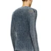 k-redram Cardigan tricotat din plasă din fire denim k-redram Cardigan tricotat din plasă din fire denim