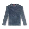 k-redros Pulover din tricotaj cu ochiuri din fire denim k-redros Pulover din tricotaj cu ochiuri din fire denim