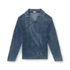 k-squared Pulover polo din tricot deschis, din fire denim