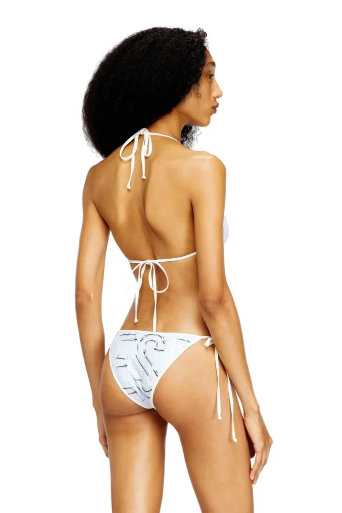kate-d-core Sutien de bikini cu imprimeu grafic în formă de dinți de câine kate-d-core Sutien de bikini cu imprimeu grafic în formă de dinți de câine
