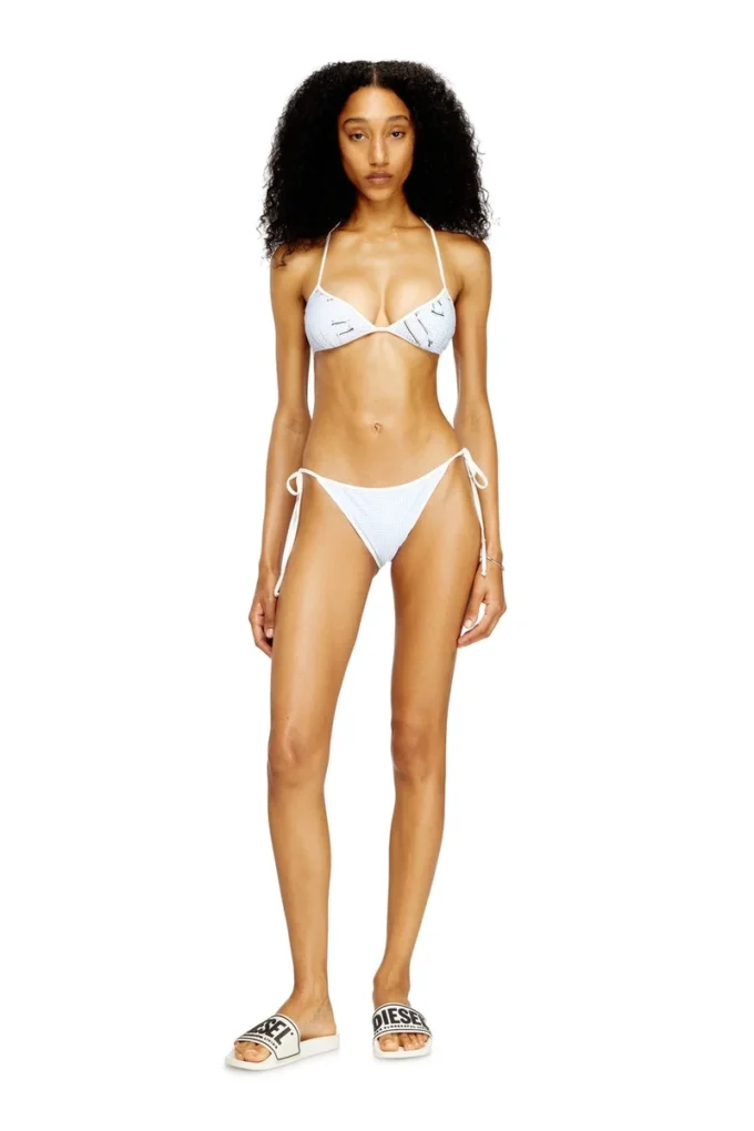 kate-d-core Sutien de bikini cu imprimeu grafic în formă de dinți de câine kate-d-core Sutien de bikini cu imprimeu grafic în formă de dinți de câine