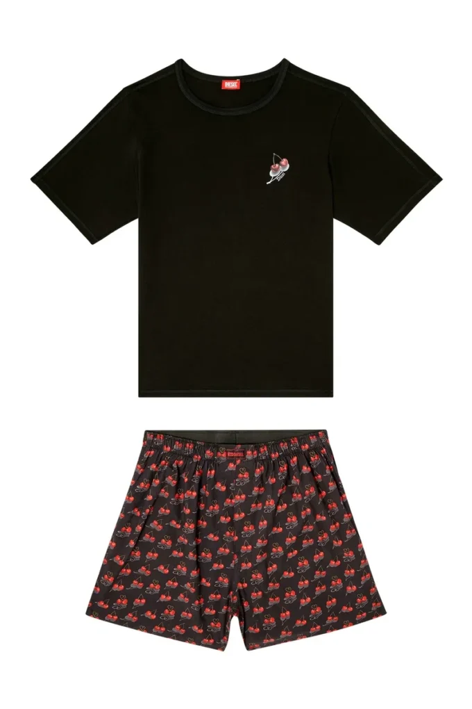 kit-james Set de pijamale din bumbac cu imprimeu integral kit-james Set de pijamale din bumbac cu imprimeu integral