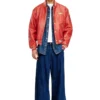 l-difordi-20th Jachetă bomber din piele cu logo Diesel l-difordi-20th Jachetă bomber din piele cu logo Diesel