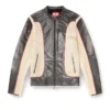 l-evert Jacheta de motociclist din piele cu efect trompe l’oeil l-evert Jacheta de motociclist din piele cu efect trompe l’oeil