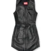 l-ilith Rochie scurtă din piele cu fermoar l-ilith Rochie scurtă din piele cu fermoar
