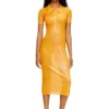 l_tina 4eva dress Rochie polo din tricot irizat cu imprimeu lotus
