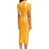 l_tina 4eva dress Rochie polo din tricot irizat cu imprimeu lotus