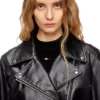 l-unatic Jachetă de motociclist din piele cerată l-unatic Jachetă de motociclist din piele cerată